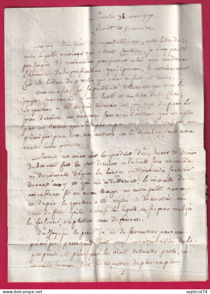 MARQUE QUINTIN COTES DU NORD 1790 LENAIN N°3 INDICE 12 POUR RENNES ILLE ET VILAINE LETTRE - 1701-1800: Précurseurs XVIII