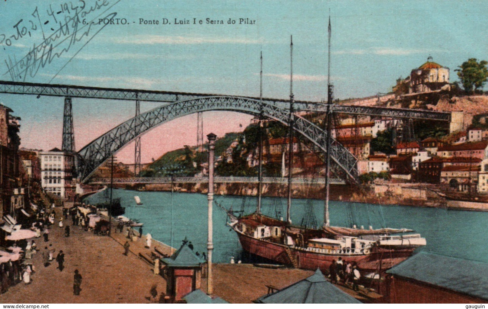 CPA - PORTO - Ponte D.Luiz I E Serra Do Pilar (voilier) ... - Porto