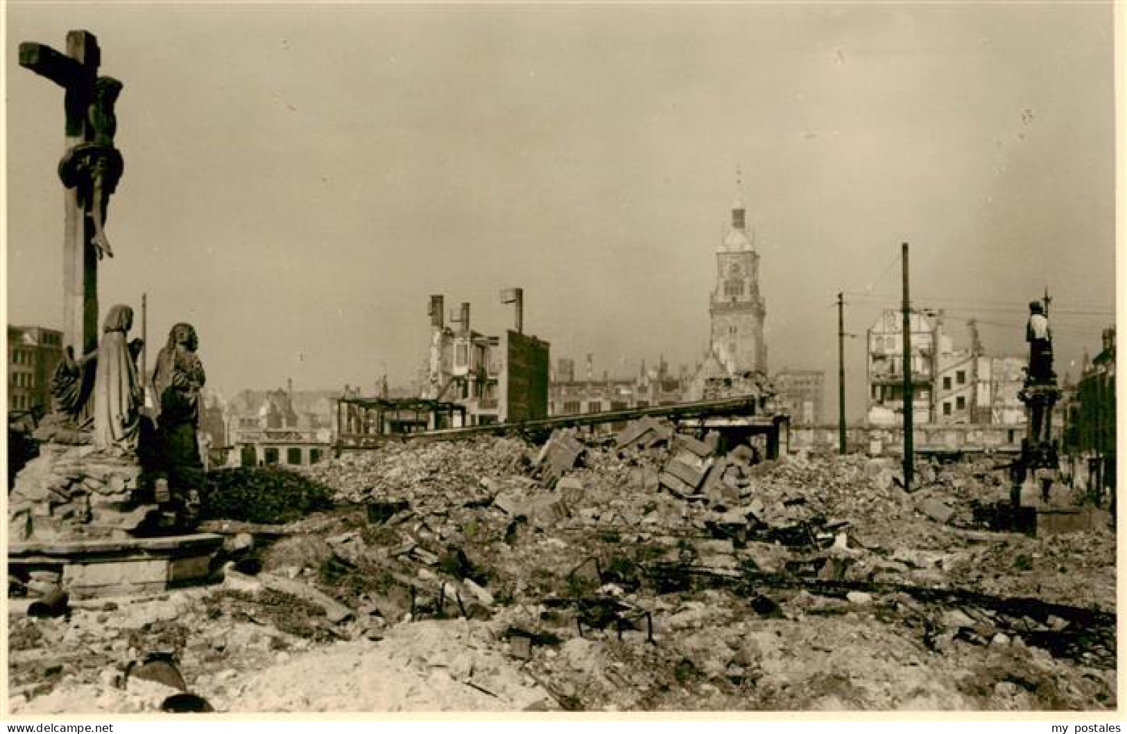 73934627 Stuttgart Ruinen Nach Bombardement - Stuttgart