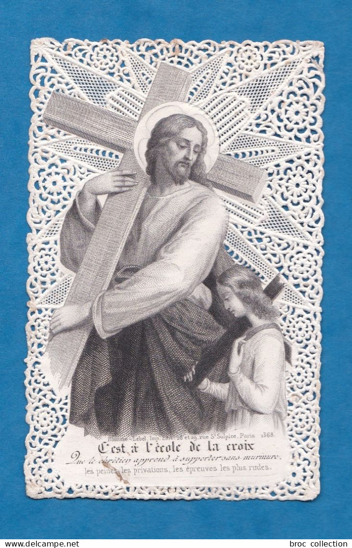 À L'école De La Croix, Jésus Et Enfant, Canivet, éd. Bouasse-Lebel N° 1368 - Devotion Images