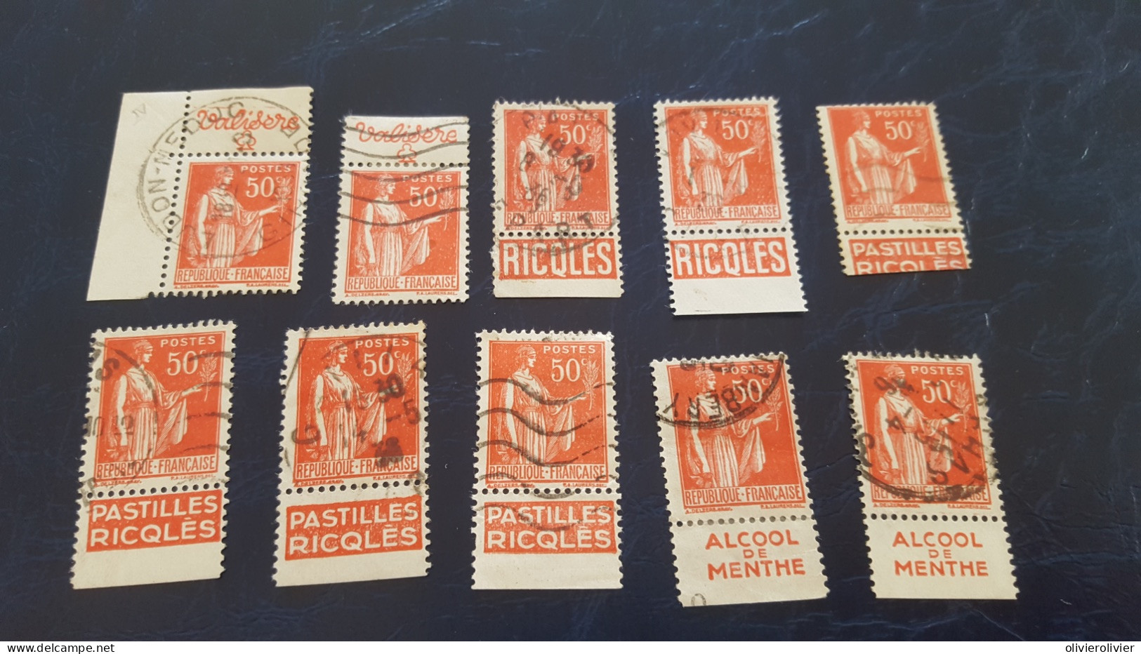 REF A1964 FRANCE OBLITERE ISSUE DE CARNET PUBLICITAIRE - Colecciones Completas