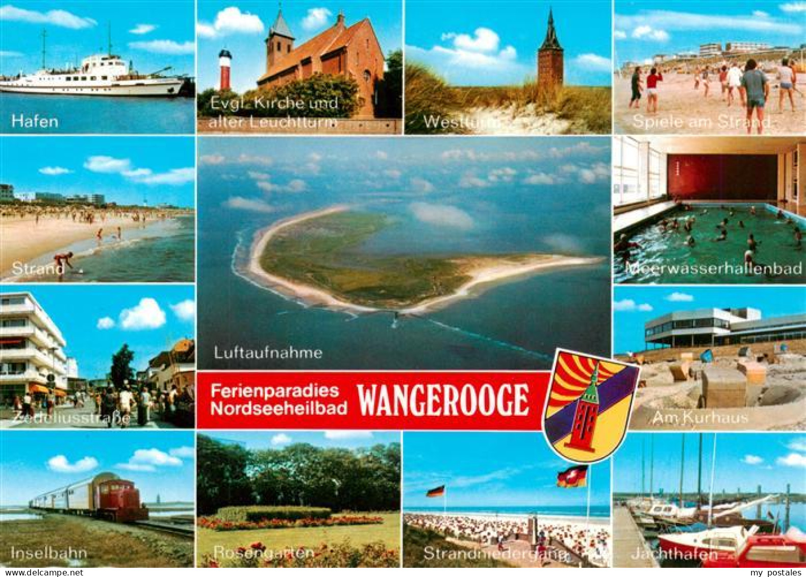 73934525 Wangerooge_Wangeroog_Nordseebad Hafen Strandpartien Zedeliusstrasse Ins - Wangerooge