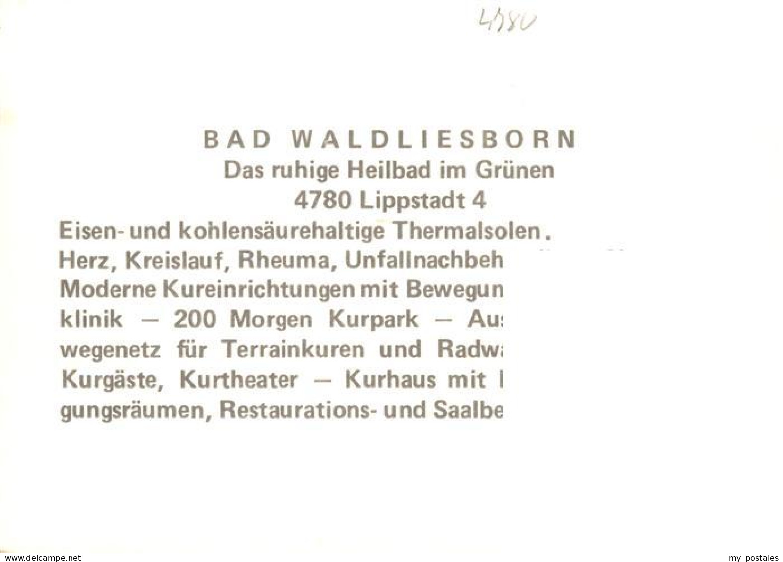 73934506 Bad_Waldliesborn Badehaus Park - Lippstadt