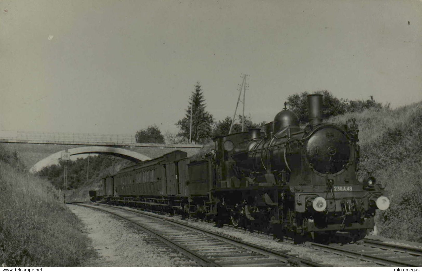 Locomotive 230 A 49 - Cliché Jacques H. Renaud - Trains