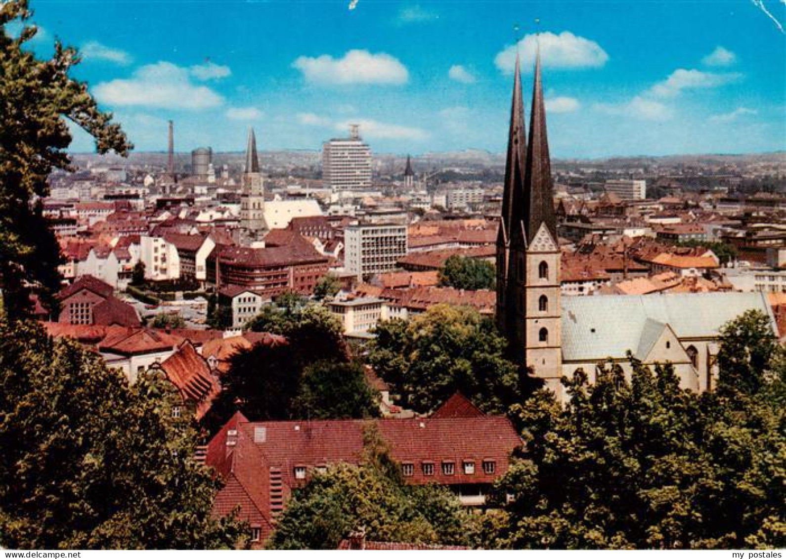 73934489 Bielefeld Stadtblick Mit Alt Und Neustaedter Kirche - Bielefeld