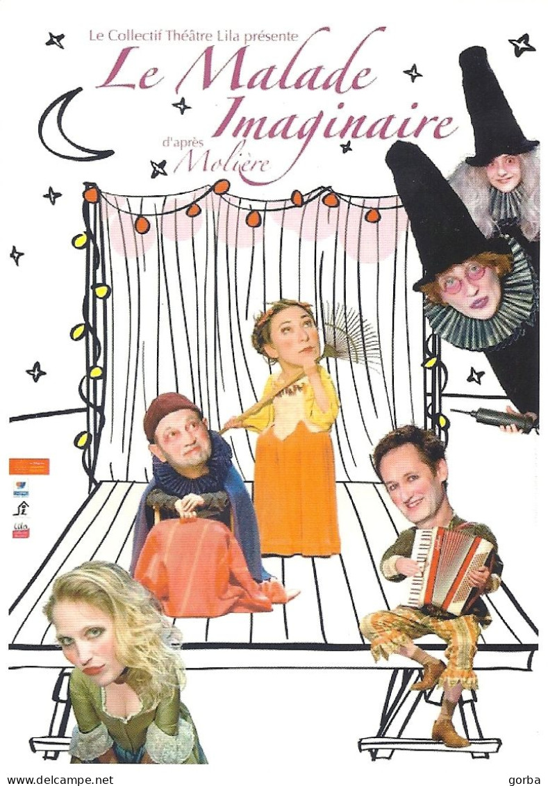 *CPM -  "Le Malade Imaginaire" Par Le Collectif Théâtre LILA à L'Illustre Théâtre De PEZENAS (34) - Theatre