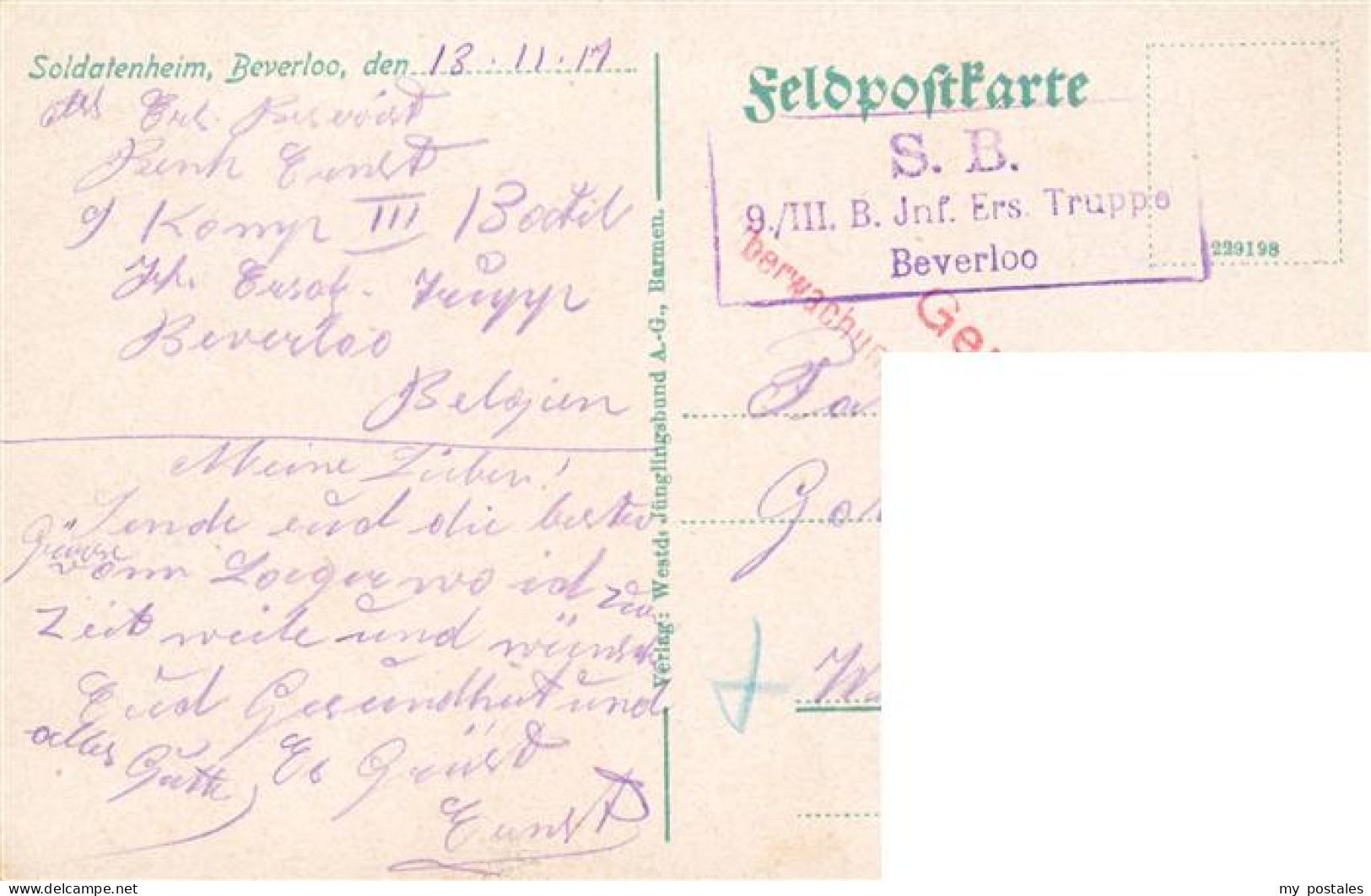 73934401 Beverloo_Beverlo_Beringen_Beeringen_Belgie Truppenuebungsplatz Infanter - Sonstige & Ohne Zuordnung