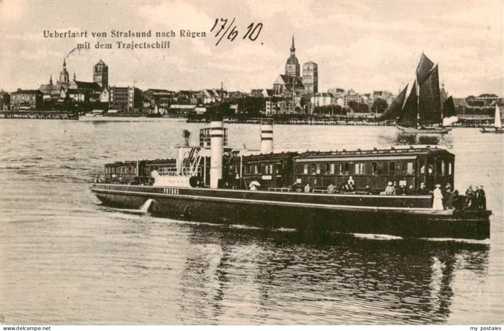 73934378 Stralsund Ueberfahrt Von Stralsund Nach Ruegen Mit Dem Trajectschiff - Stralsund