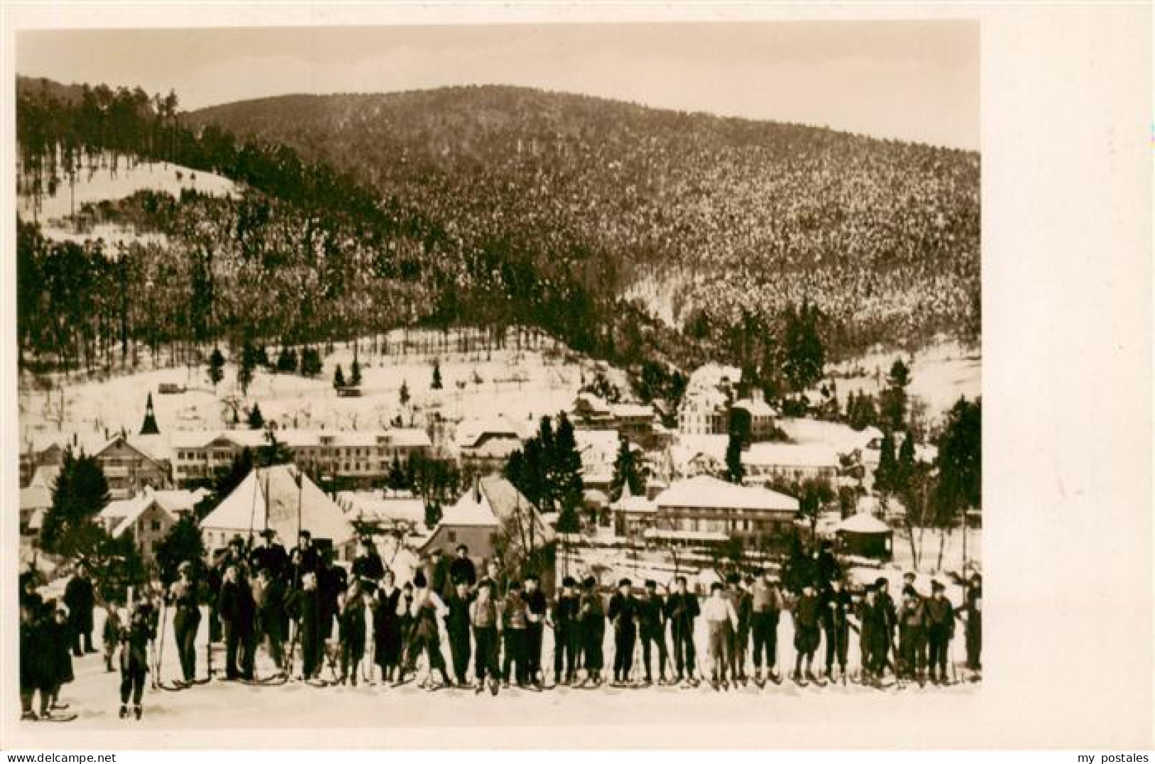 73934369 Herrenalb_Bad_Herrenalb Panorama Wintersportplatz Skikurs - Bad Herrenalb