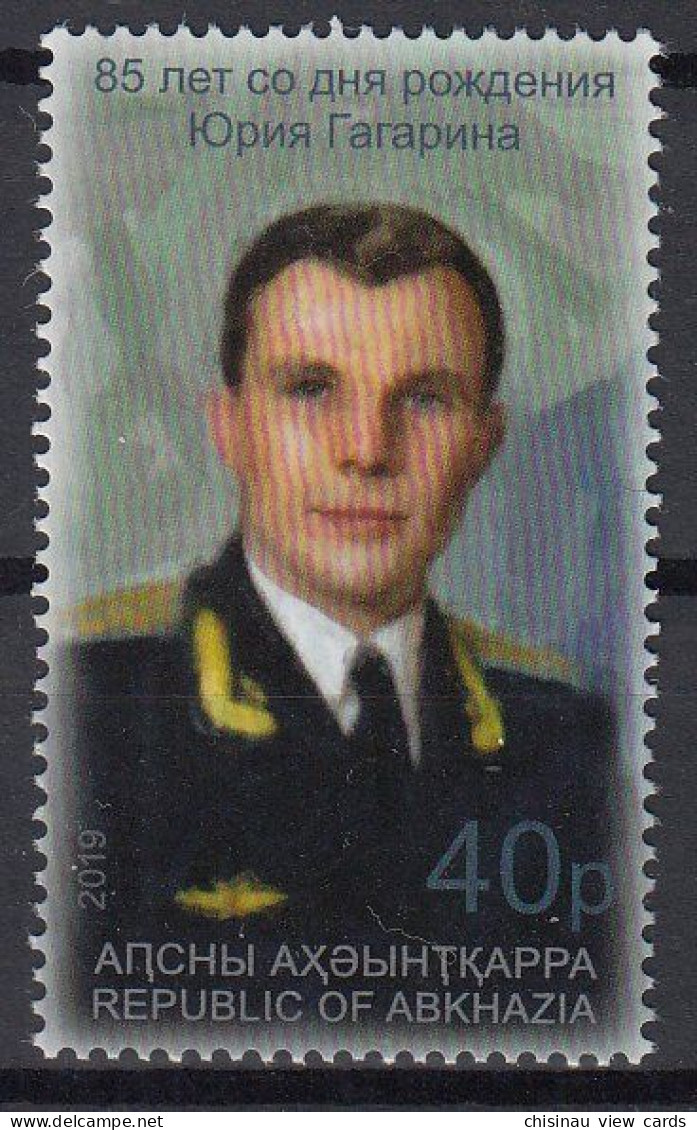 2019 Abkhazia Republic 1002b 85 Years Anniversary Of Yuri Gagarin MNH - Europe