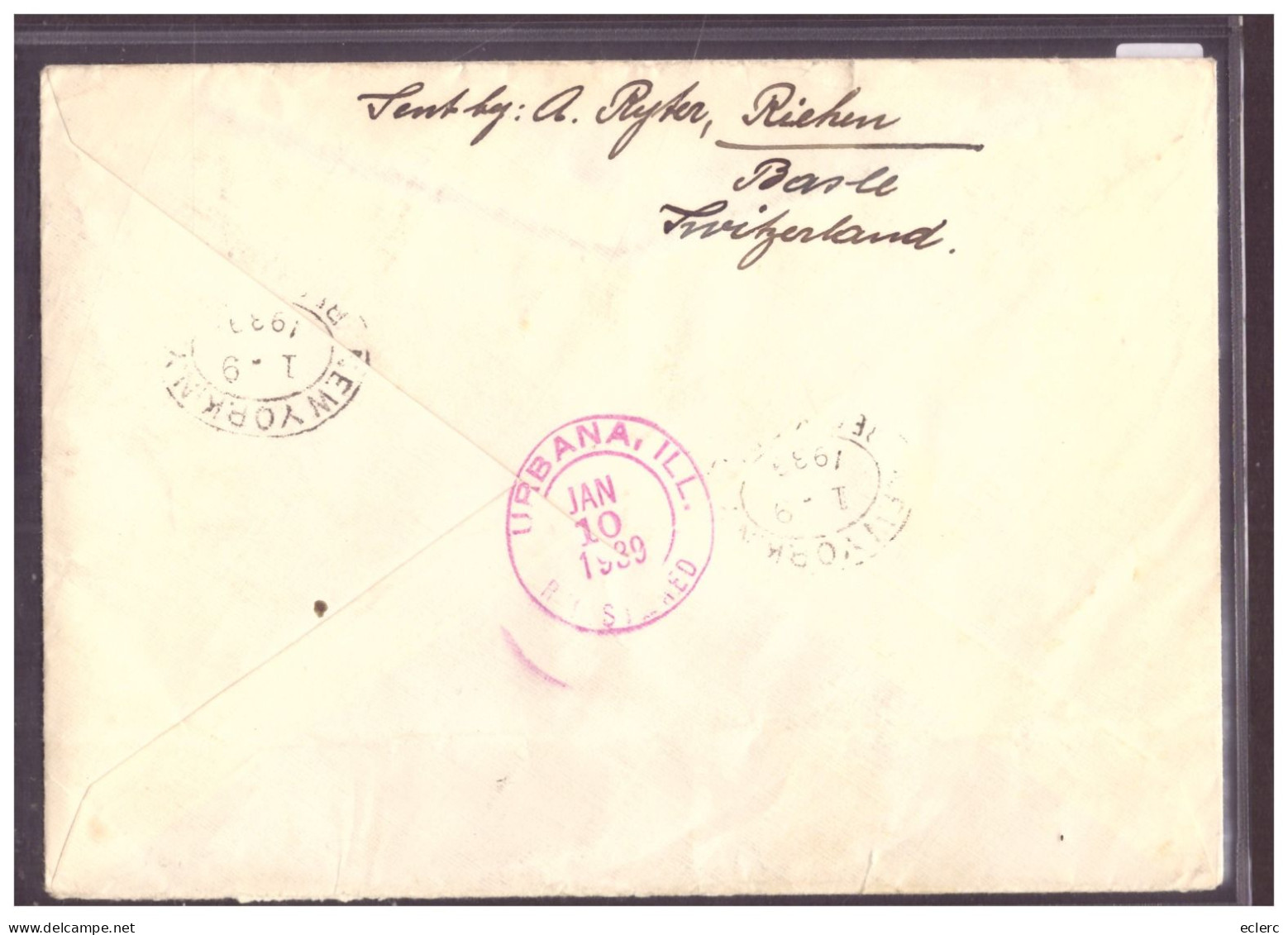 RECOMMANDE  POUR LES USA - CACHET: L'AFFRANCHISSEMENT MANQUANT EST RECLAME - Postmark Collection