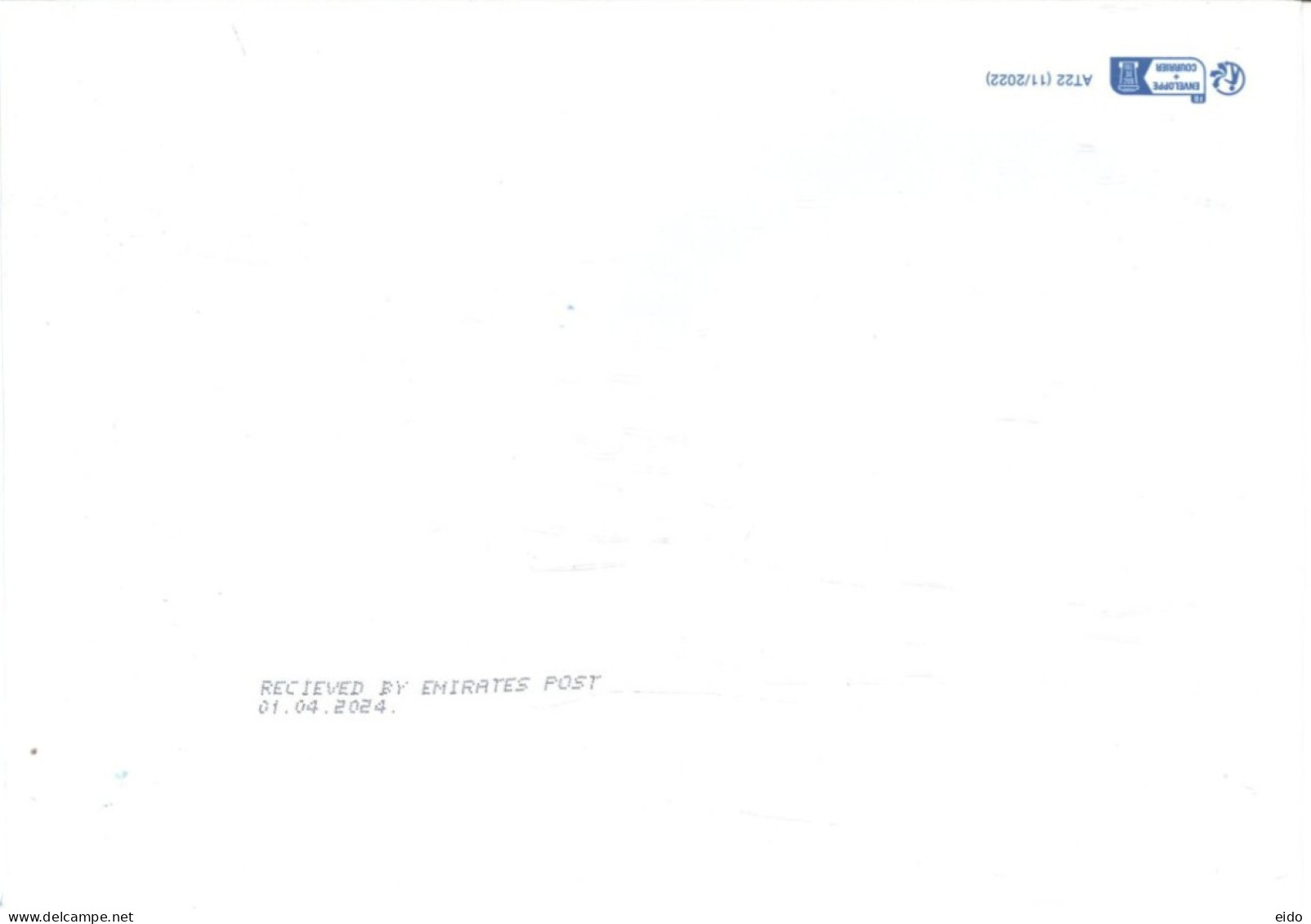 FRANCE - 2024 - POSTAL FRANKING MACHINE COVER TO DUBAI. - Lettres & Documents