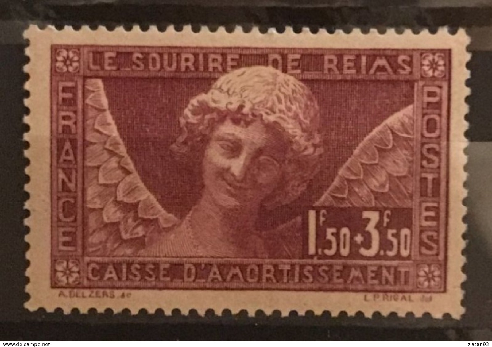 CAISSE D'AMORTISSEMENT YT N°256 SOURIRE De REIMS NEUF* - 1927-31 Caisse D'Amortissement