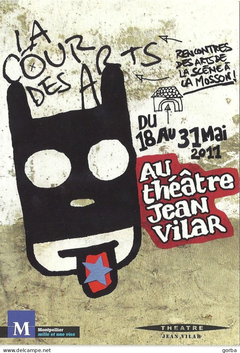 *CPM  - La Cour Des Arts , Rencontres Des Arts De La Scène à La Mosson MONTPELLIER (34) - Théatre Jean Vilar - Teatro