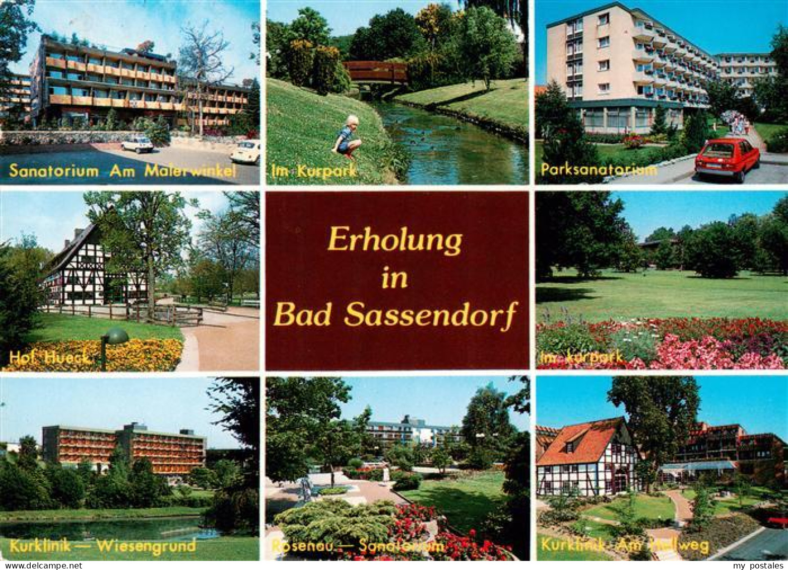 73934270 Bad_Sassendorf Sanatorium Am Malerwinkel Kurpark Parksanatorium Hof Hue - Bad Sassendorf