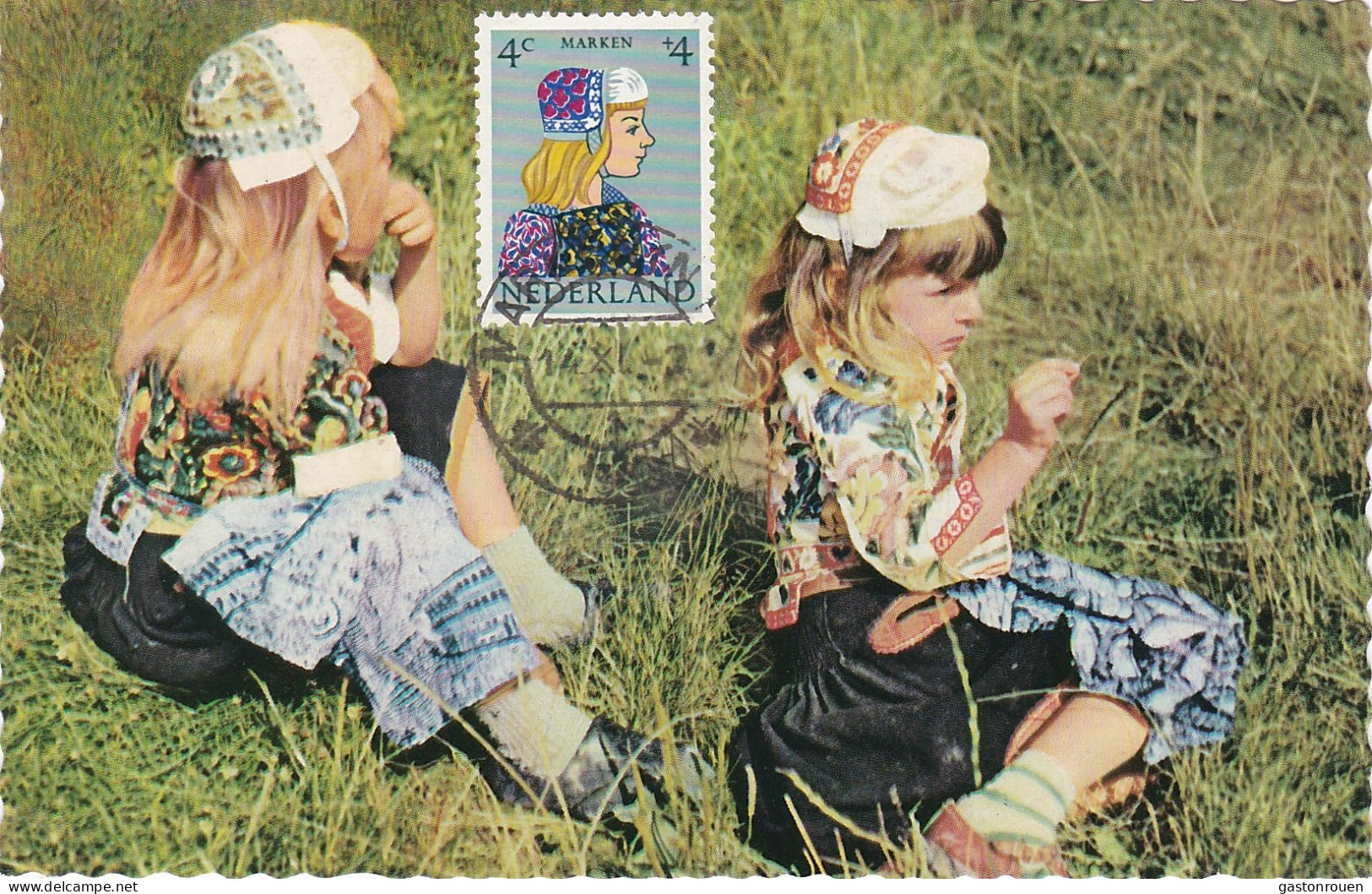 Carte Maximum Pays-Bas 1960 Costume Traditionnel - Cartoline Maximum