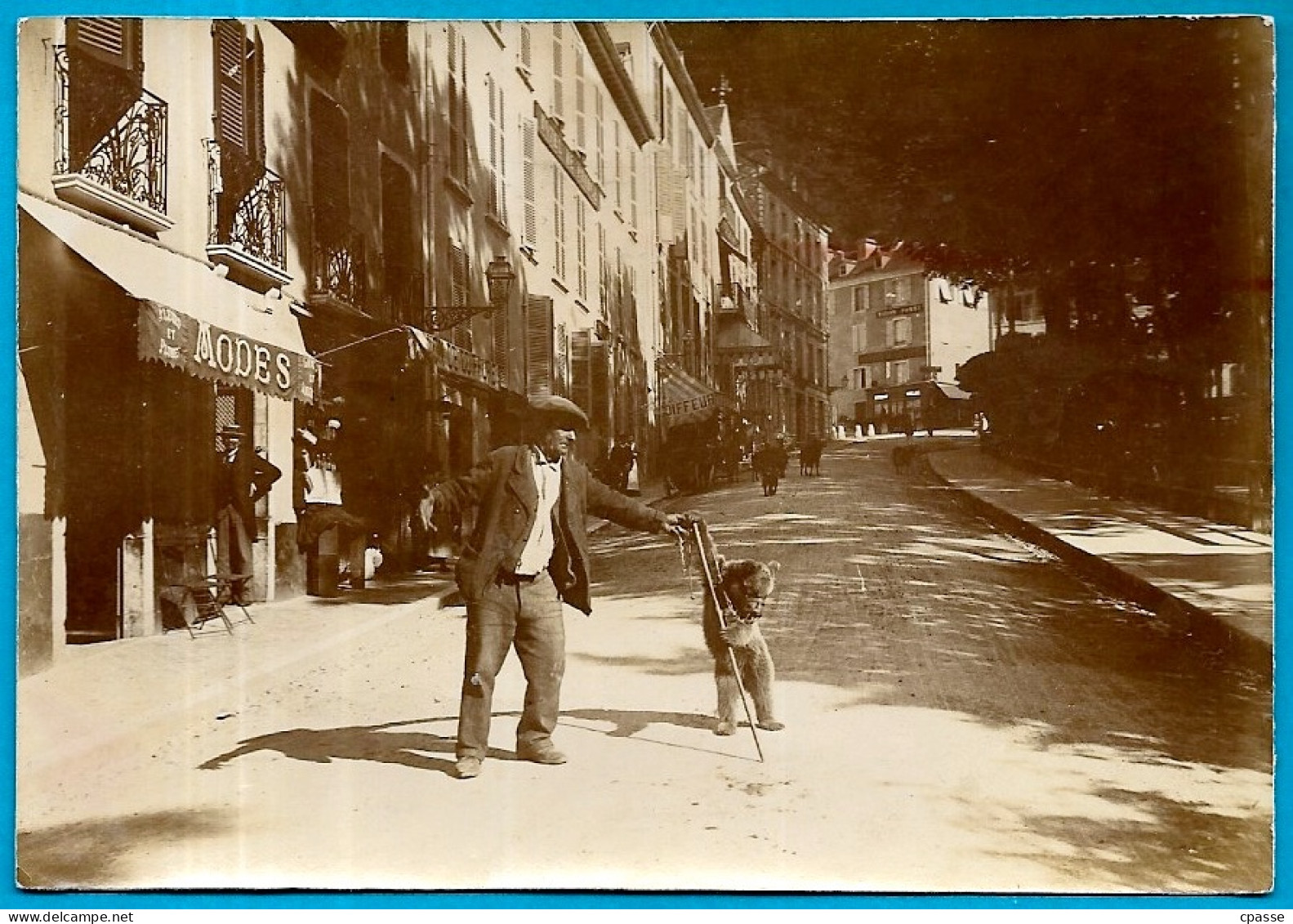 Rare PHOTO Photographie 64 EAUX-BONNES - Pyrénées-Atlantiques - Montreur D'Ours - Métiers