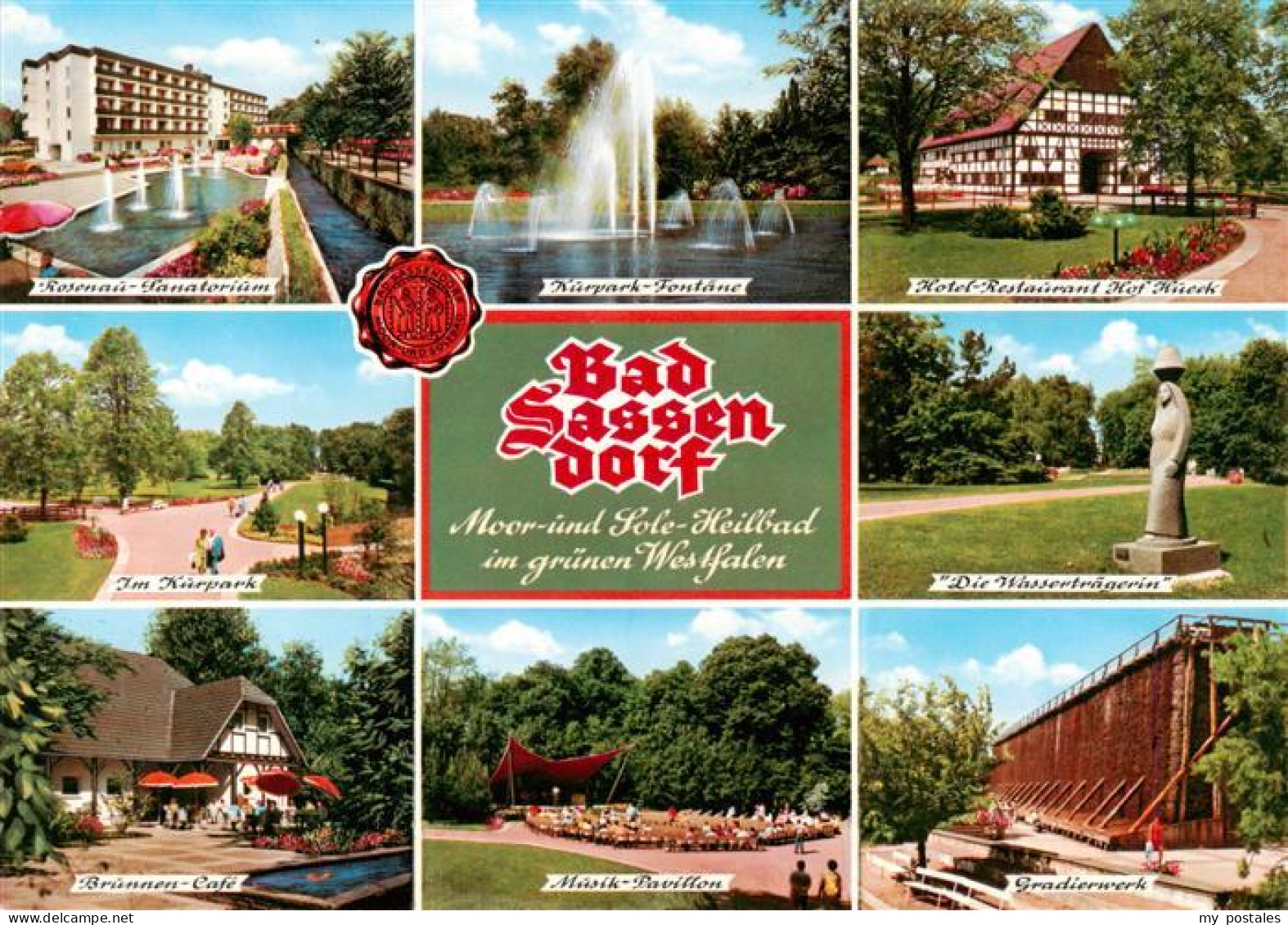 73934240 Bad_Sassendorf Rosenau Sanatorium Kurpark Fontaene Hotel Restaurant Hof - Bad Sassendorf