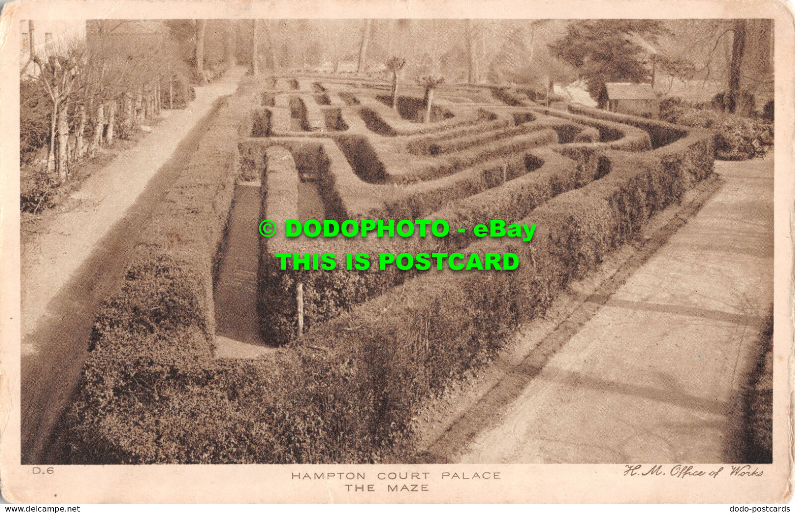 R480868 D. 6. Hampton Court Palace. The Maze. H. M. Office Of Works. John Swain - Monde