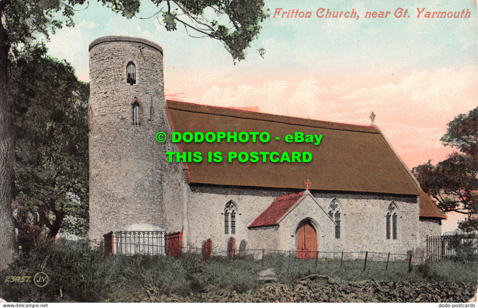 R480873 23457. Fritton Church Near Gt. Yarmouth. Valentines Series - Monde