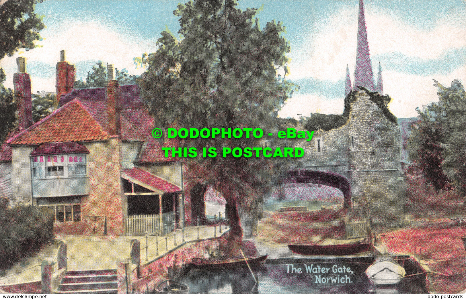 R480874 The Water Gate. Norwich. Fine Art Post Cards. Shureys Publications - Monde