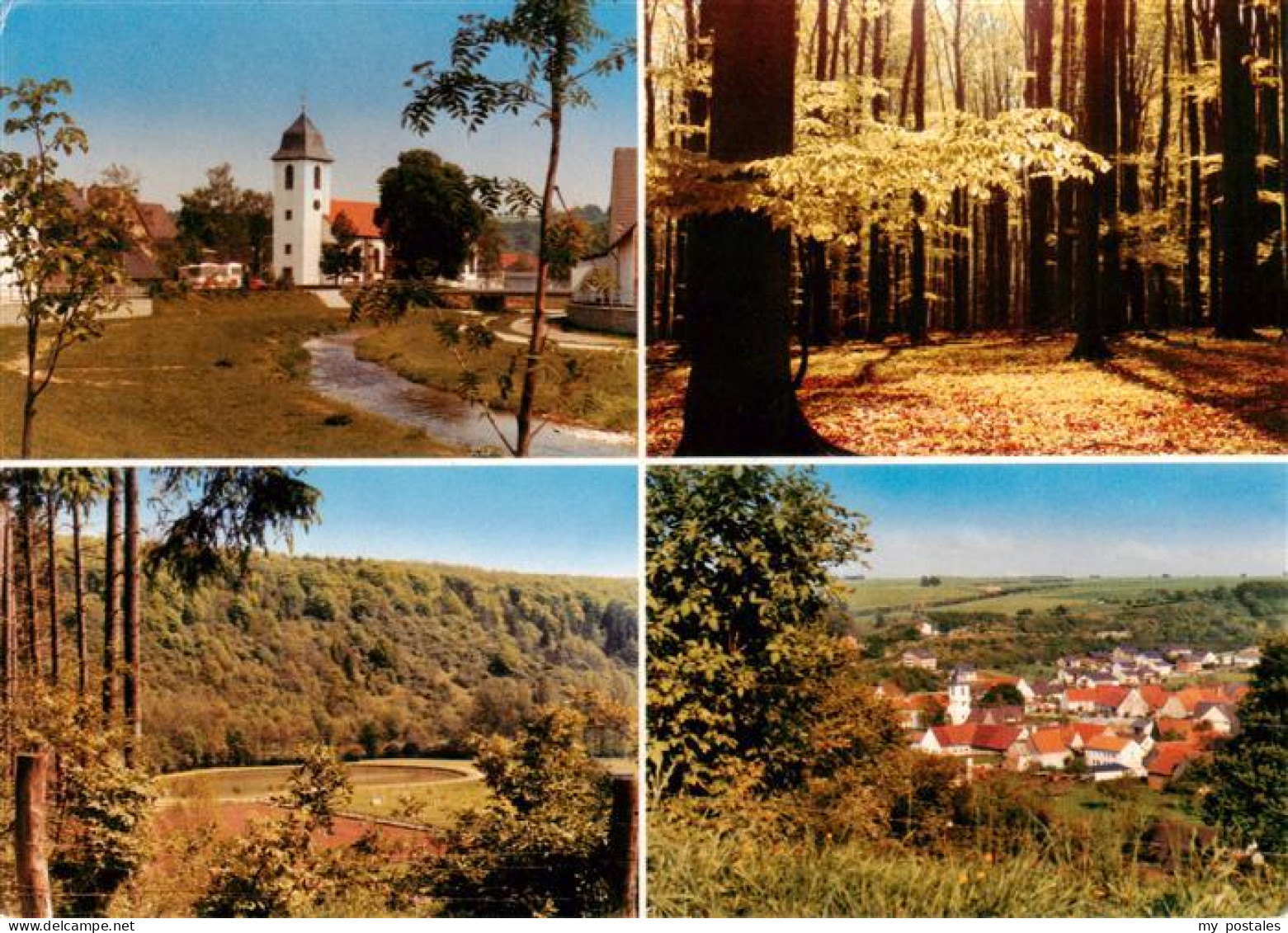 73934130 Etteln Kirche Waldpartie Panorama Ortsansicht - Andere & Zonder Classificatie