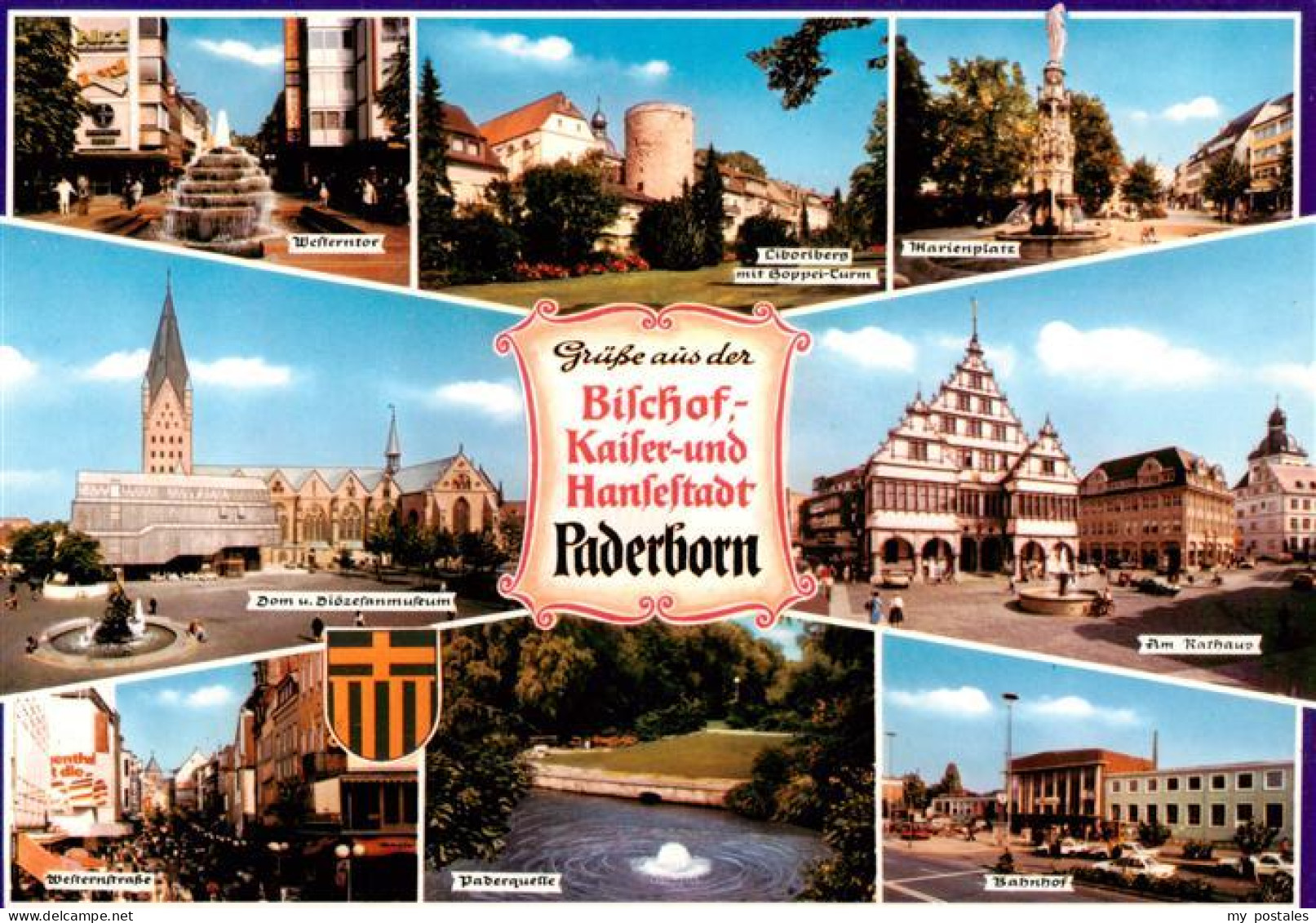 73934128 Paderborn Westerntor Liboriberg Mit Hoppai Turm Marienplatz Dom Dioezes - Paderborn