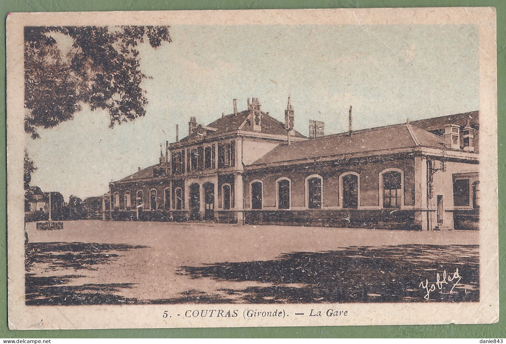 CPA - GIRONDE - COUTRAS - LA GARE - Sonstige & Ohne Zuordnung