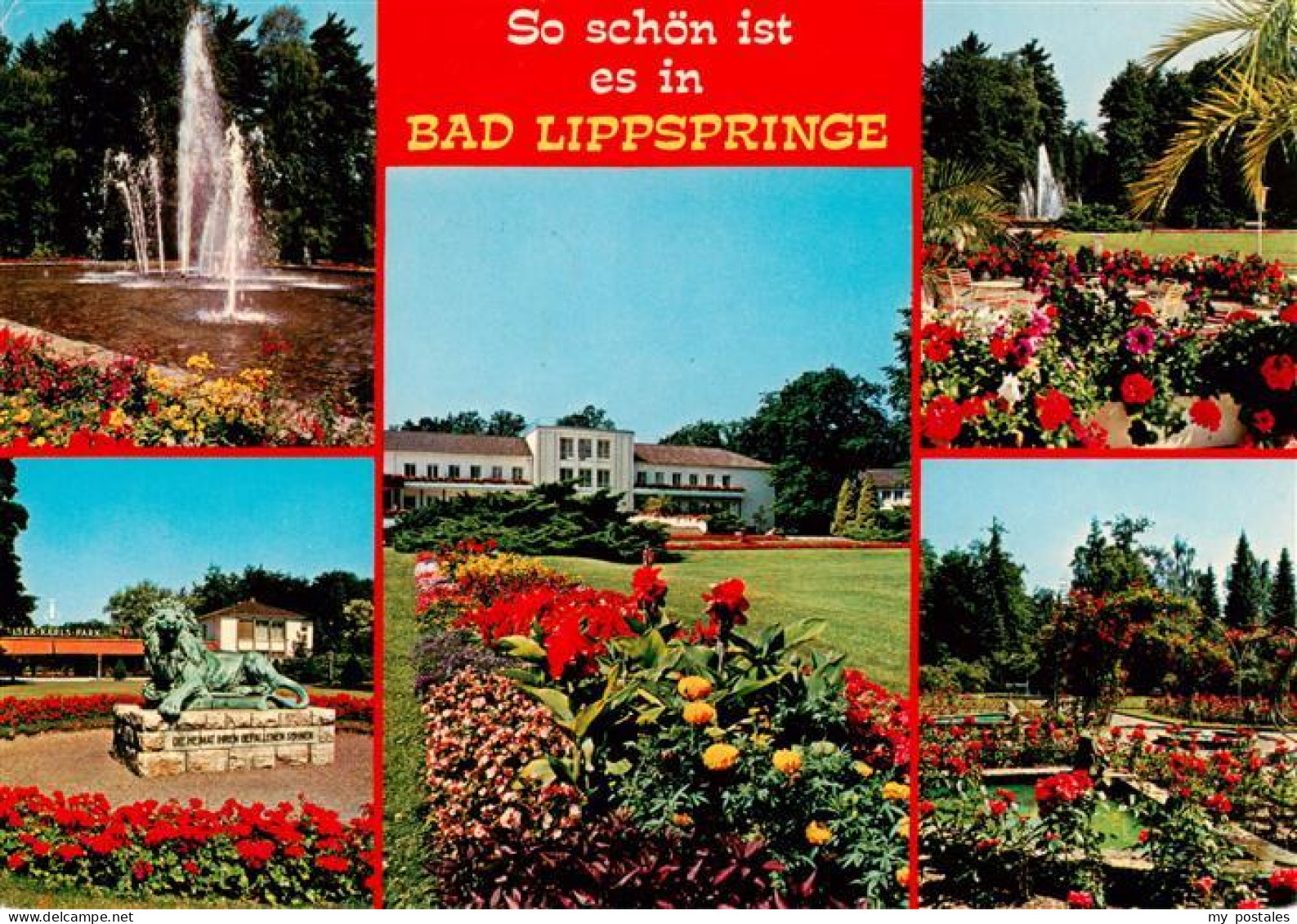 73934119 Bad_Lippspringe Kaiser Karls Park Springbrunnen Gefallenen Denkmal Kurh - Bad Lippspringe