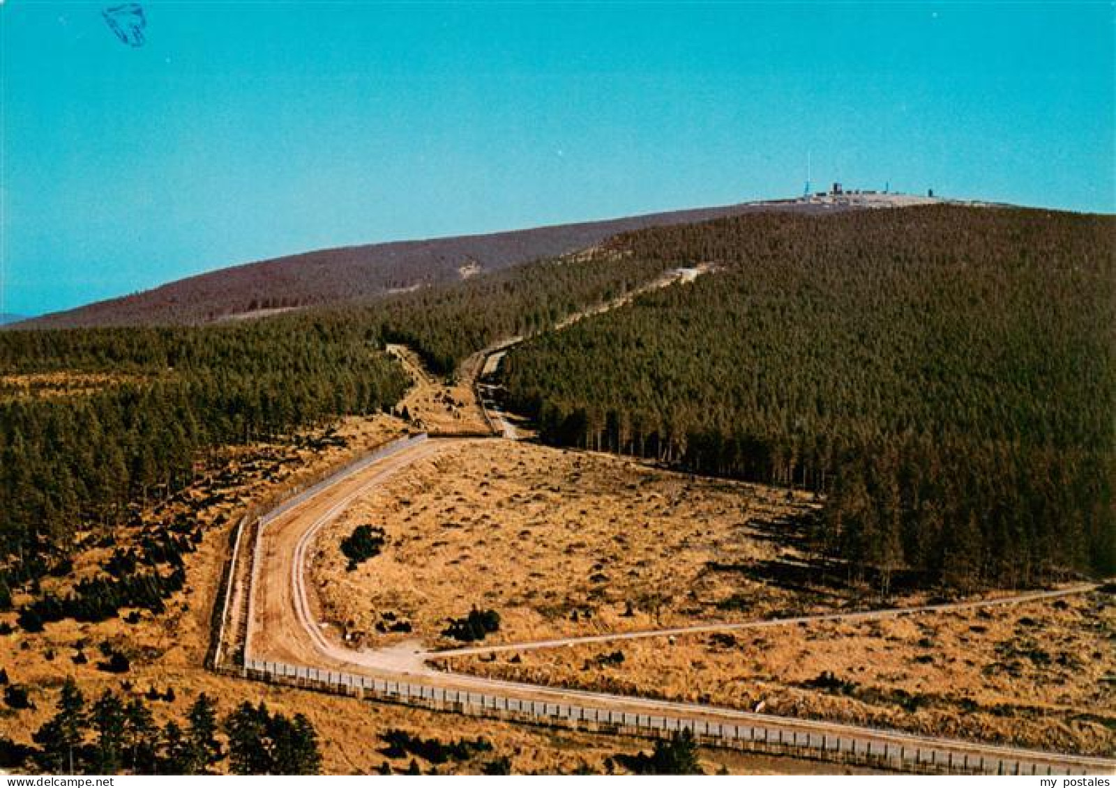 73934115 Brocken_Harz Fliegeraufnahme Vom Dreckigen Pfahl Mit Zonengrenze  - Wernigerode