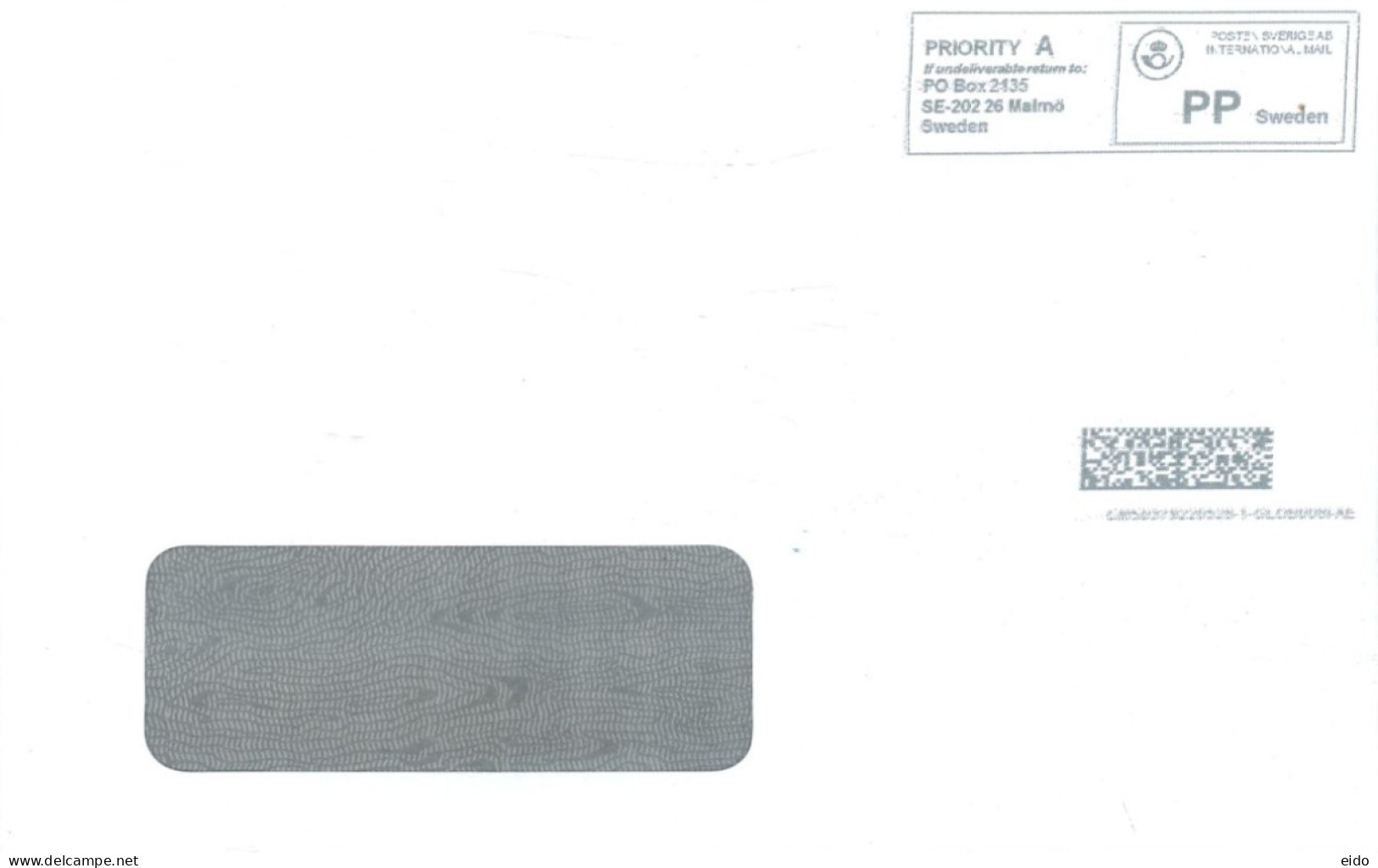 SWEDEN - 2024 - POSTAL FRANKING MACHINE COVER TO DUBAI. - Briefe U. Dokumente