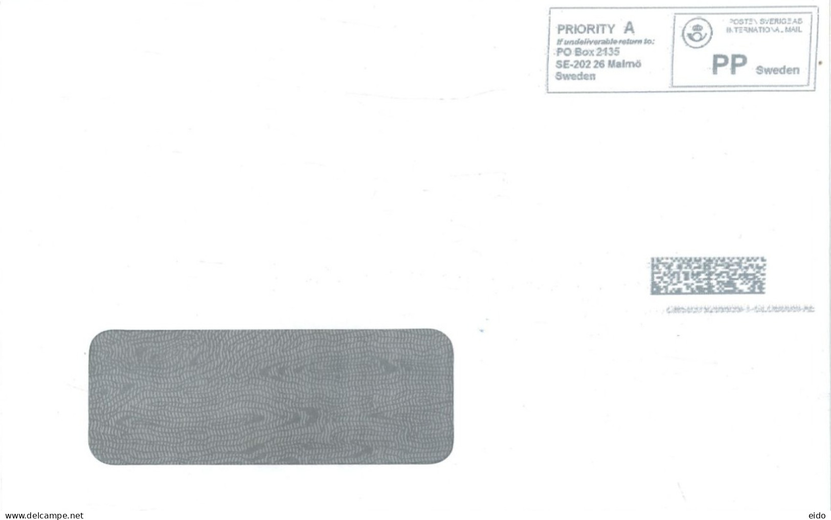 SWEDEN - 2024 - POSTAL FRANKING MACHINE COVER TO DUBAI. - Lettres & Documents