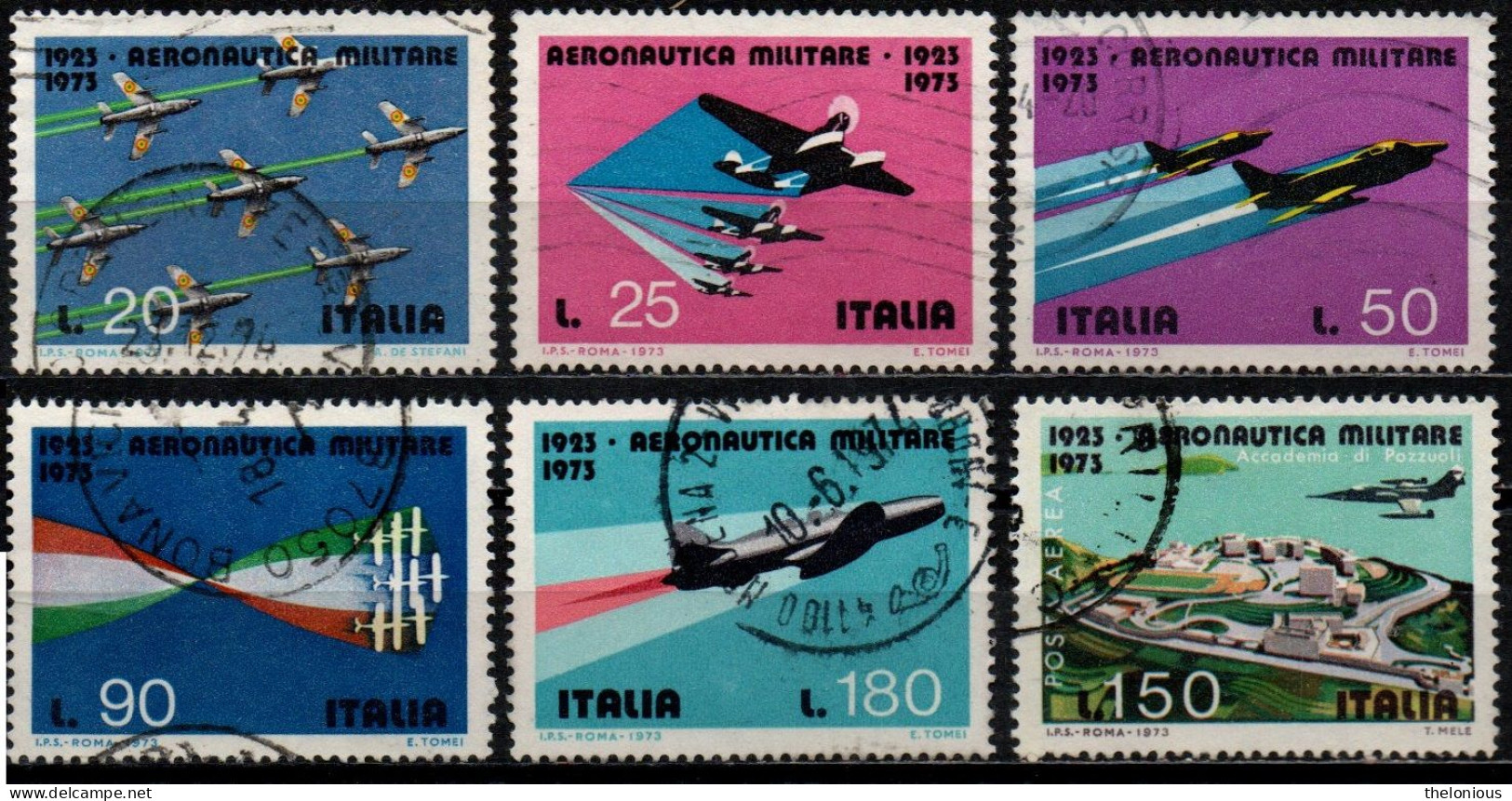 # Italia Repubblica 1973: Aeronautica Militare - Usati - 1971-80: Used