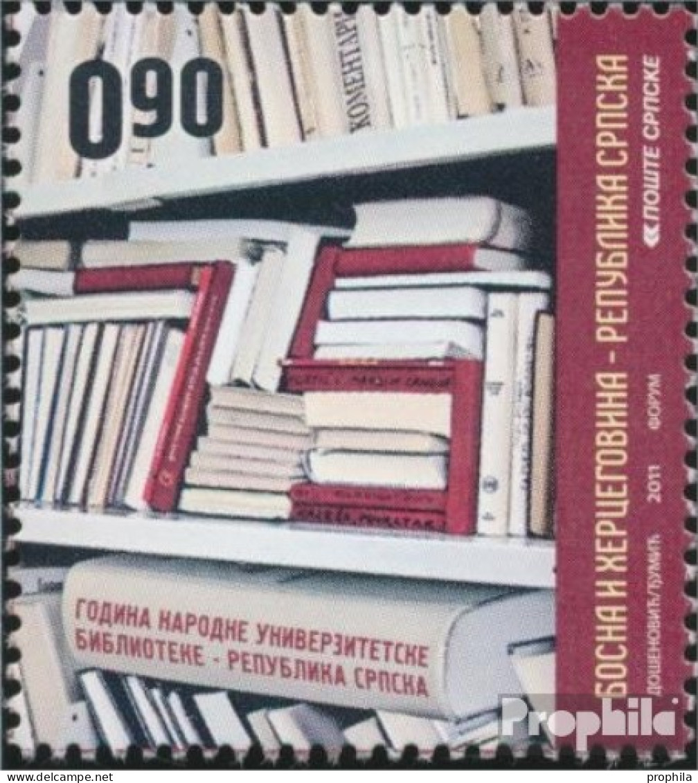 Bosnien - Serbische Republ. 535 (kompl.Ausg.) Postfrisch 2011 National Und Universitätsbibliothek - Bosnie-Herzegovine