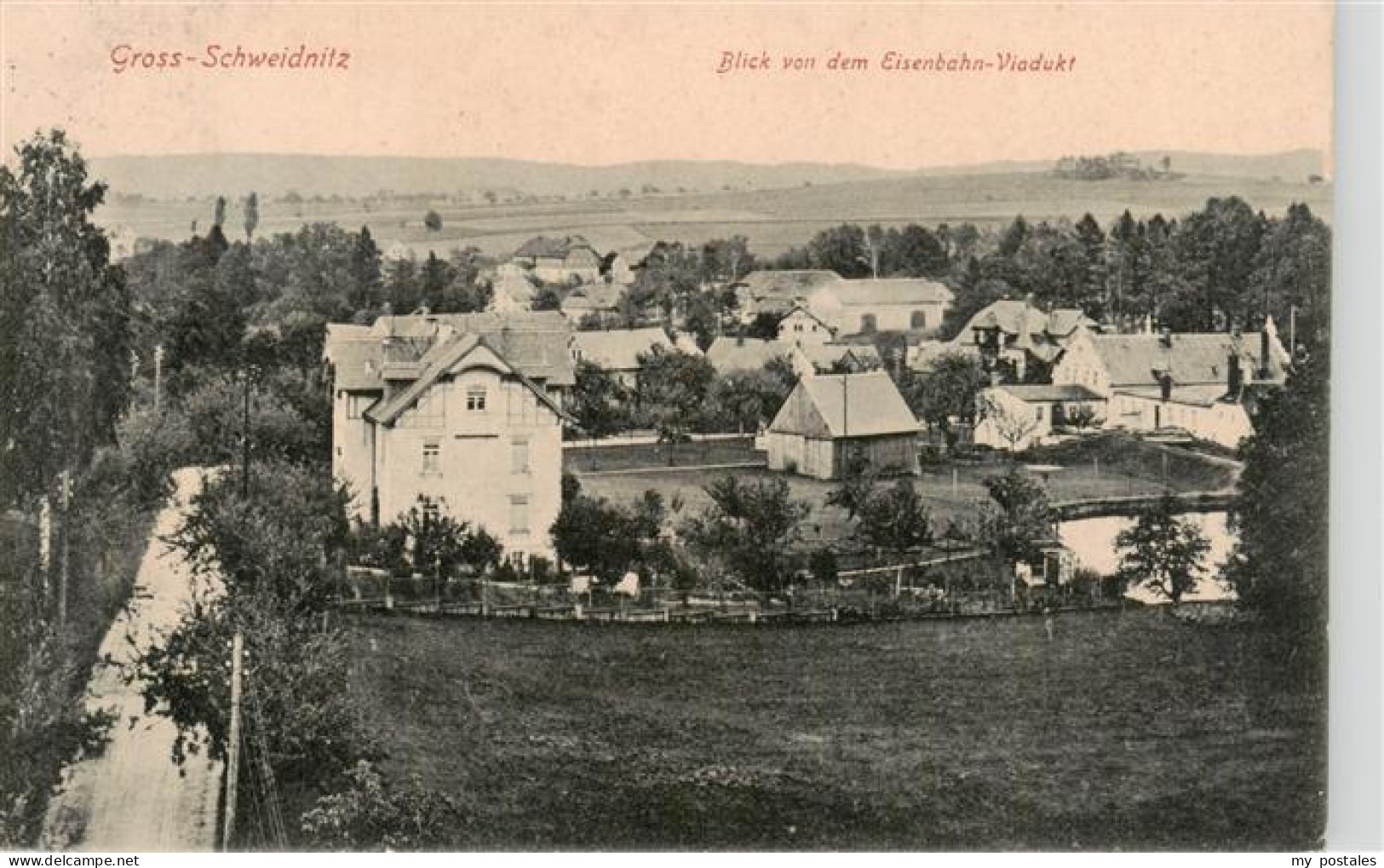 73933953 Gross-Schweidnitz_Grossschweidnitz_Loebau_Sachsen Blick Von Dem Eisenba - Grossschweidnitz