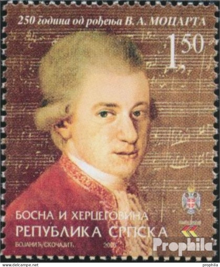 Bosnien - Serbische Republ. 358 (kompl.Ausg.) Postfrisch 2006 Wolfgang Amadeus Mozart - Bosnie-Herzegovine