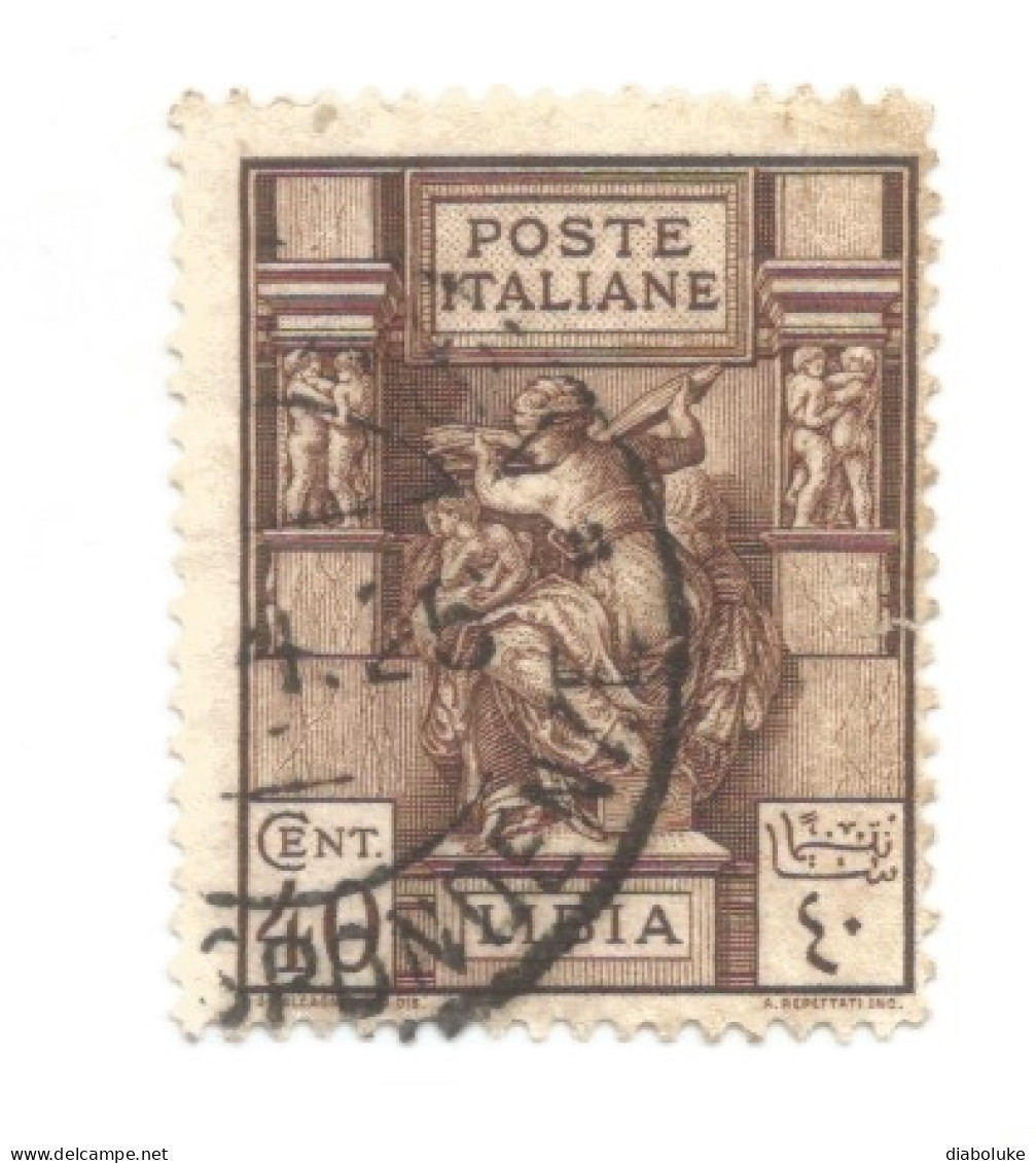 (COLONIE E POSSEDIMENTI) 1924-1931, LIBIA, SIBILLA LIBICA - 7 Francobolli Usati - Libia