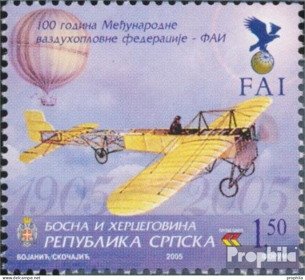 Bosnien - Serbische Republ. 352 (kompl.Ausg.) Postfrisch 2005 Luftfahrtorganisation - Bosnia Erzegovina