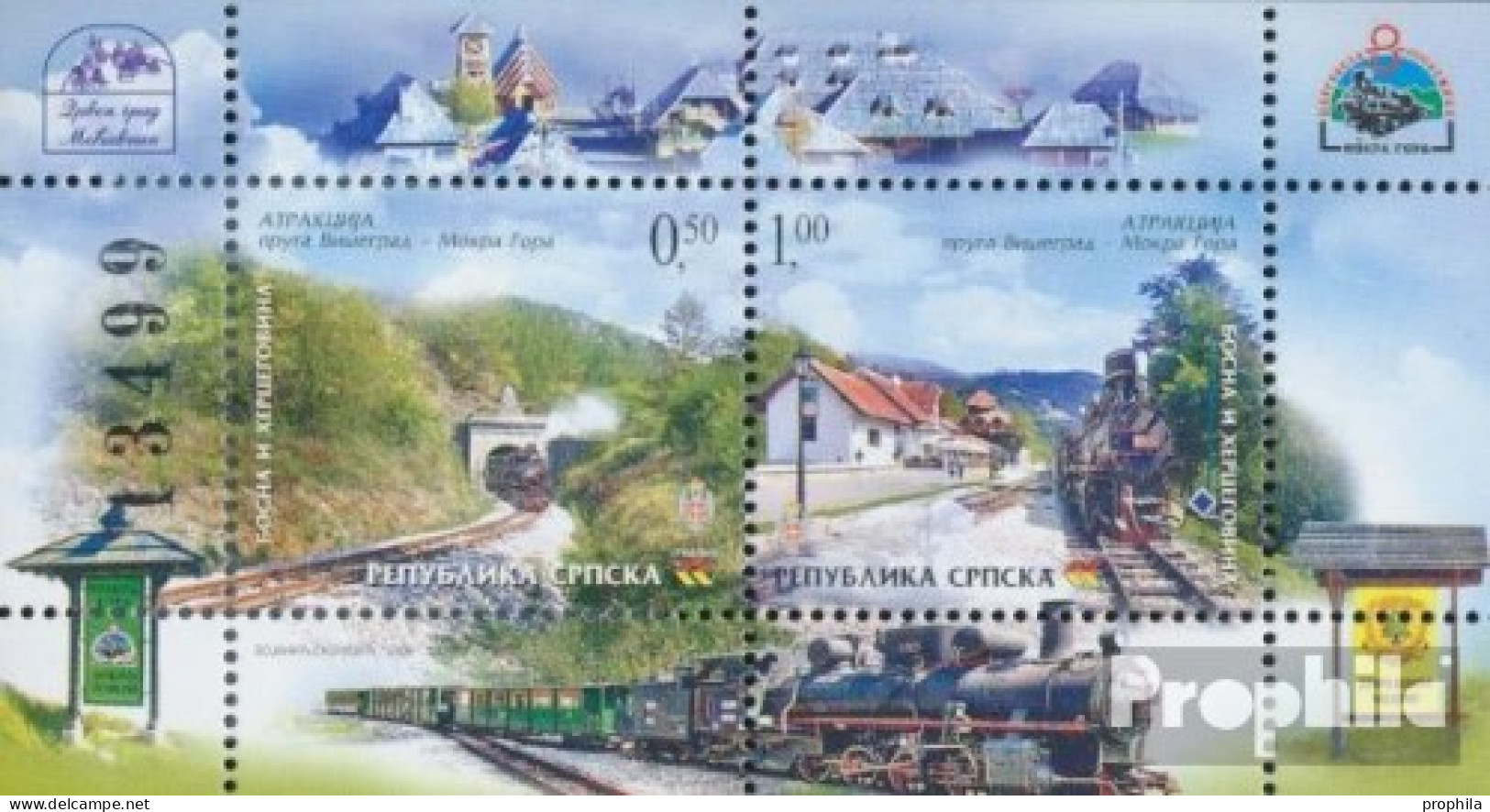 Bosnien - Serbische Republ. Block14 (kompl.Ausg.) Postfrisch 2005 Eisenbahnstrecke - Bosnia And Herzegovina