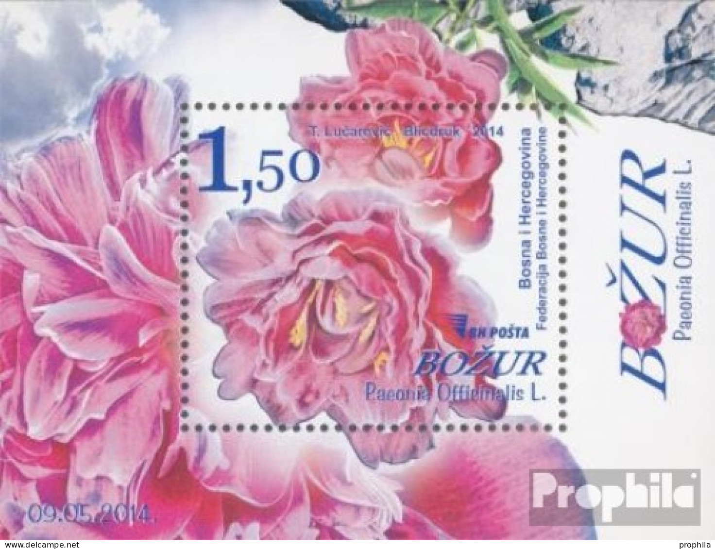 Bosnien-Herzegowina Block49 (kompl.Ausg.) Postfrisch 2014 Flora - Bosnia And Herzegovina