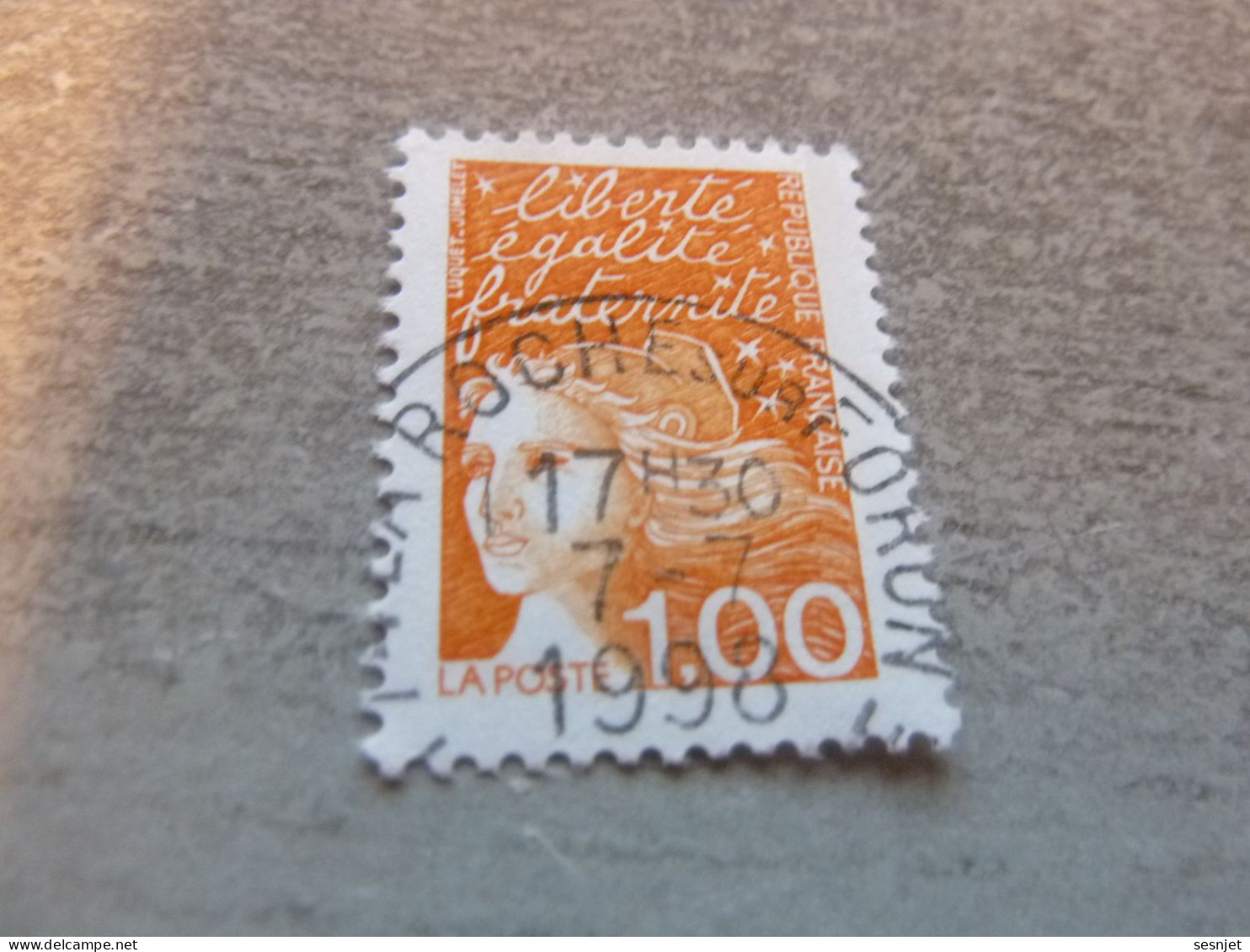 Marianne De Luquet - 1f. - Yt 3089 - Orange - Oblitéré - Année 1997 - - Used Stamps