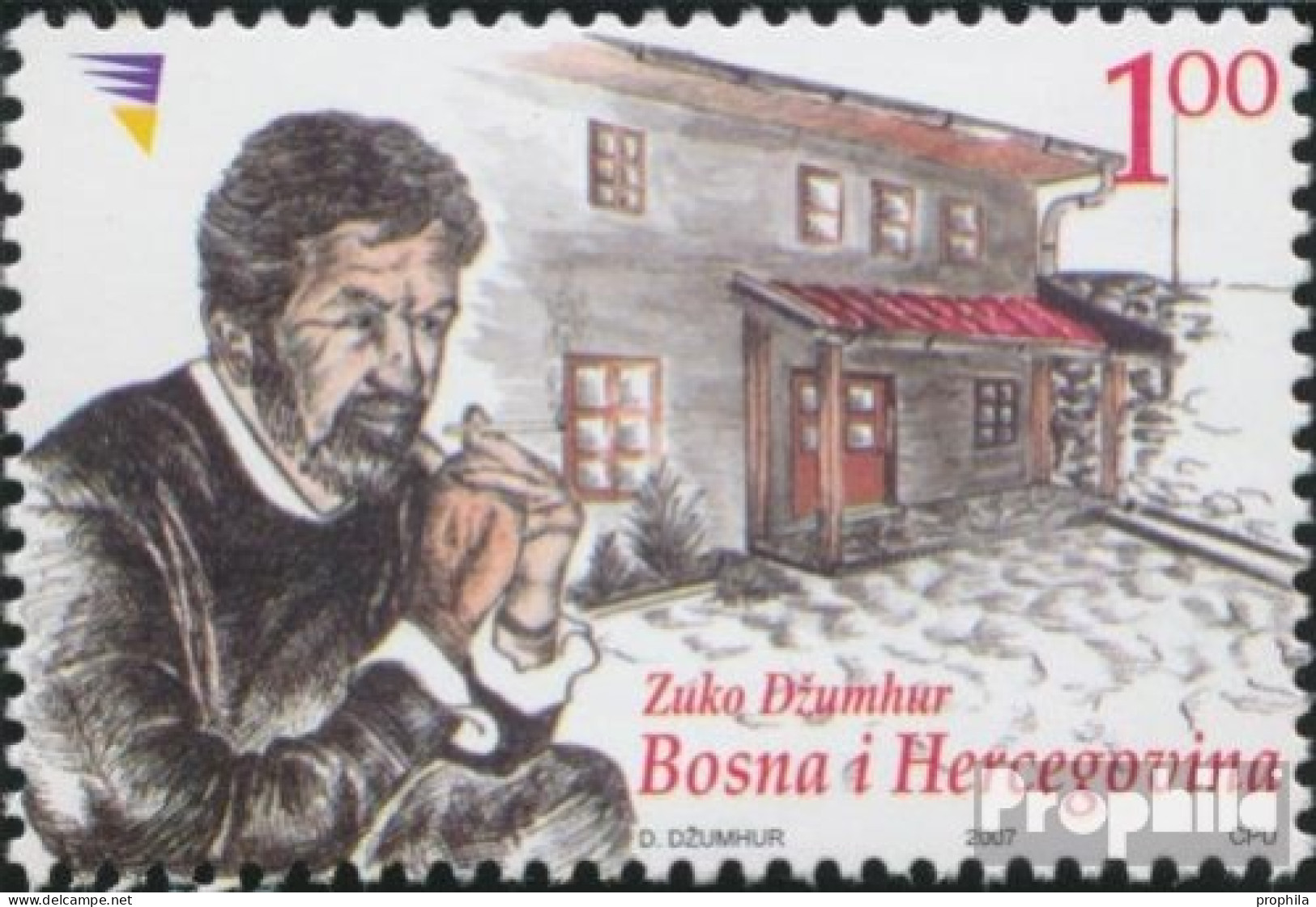 Bosnien-Herzegowina 495 (kompl.Ausg.) Postfrisch 2007 Zuko Dzumhur - Bosnien-Herzegowina