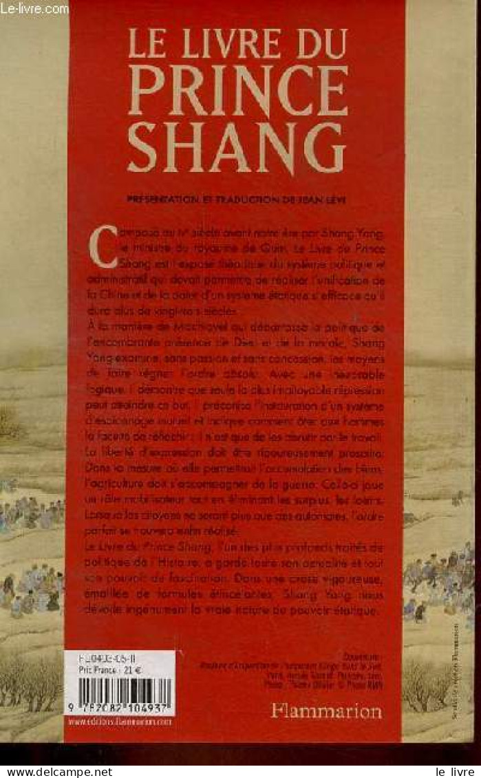 Le Livre Du Prince Shang. - Yang Shang - 2005 - Autres & Non Classés