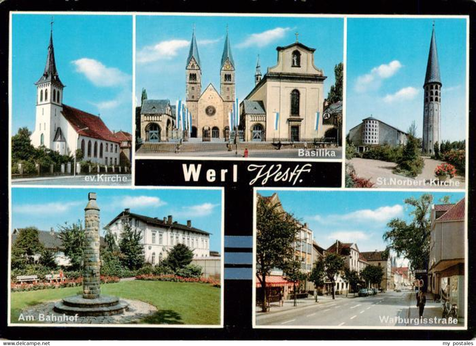 73933847 Werl_Westfalen Ev Kirche Basilika St Norbert Kirche Am Bahnhof Walburgi - Werl