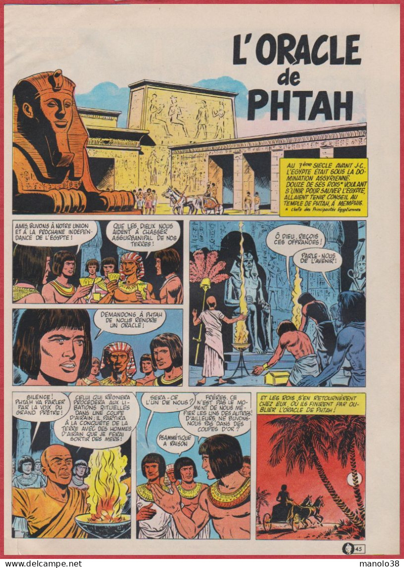 L'oracle De Phtah. Ptah. Egypte. Fin De La Domination Assyrienne. BD. Bande Dessinée. Histoire Vraie & Complète. 1970. - Documents Historiques