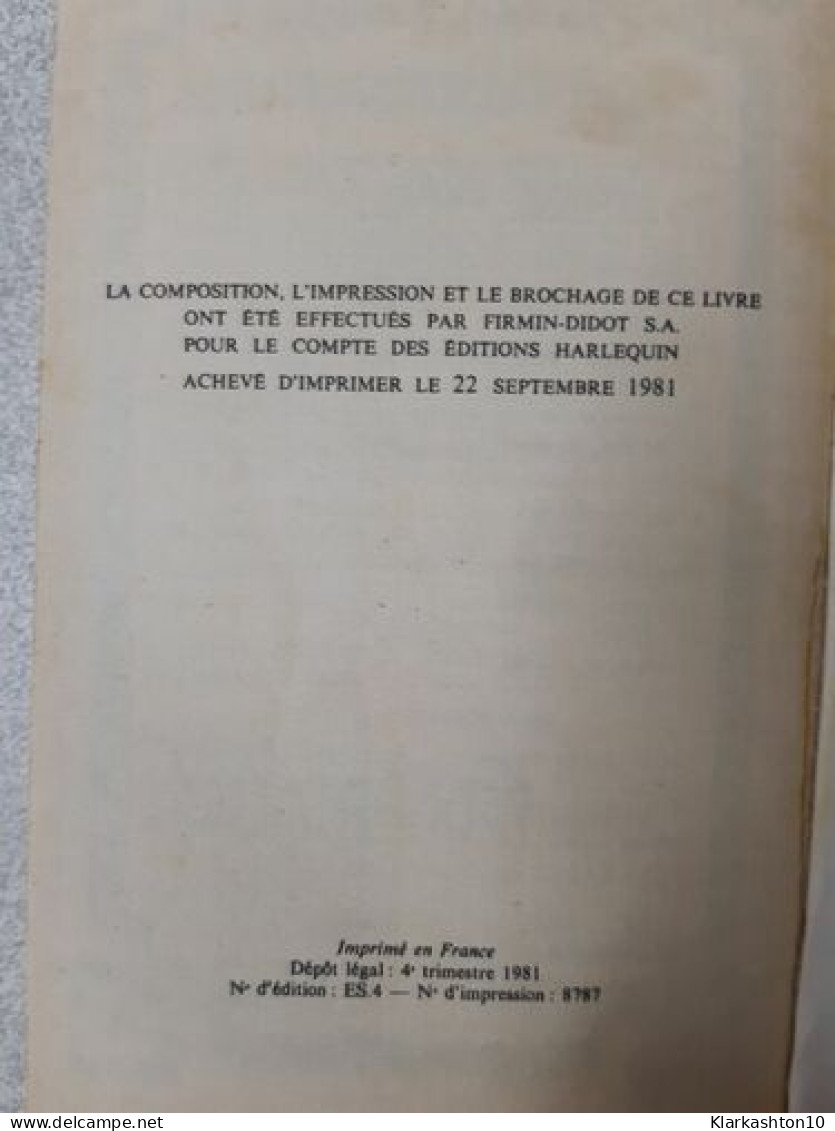 La Tour Des Sortillèges : Collection : Harlequin : édition Spéciale N° ES4 - Autres & Non Classés