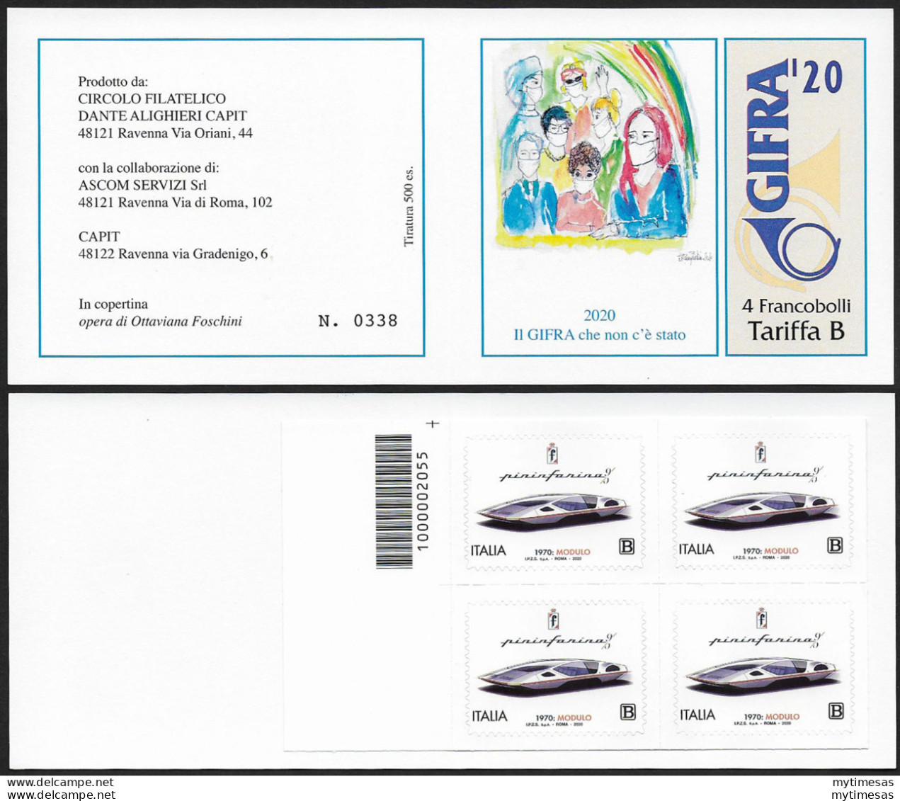 2020 Italia Libretto GIFRA Pininfarina Modulo Unificato LR31a - Otros & Sin Clasificación