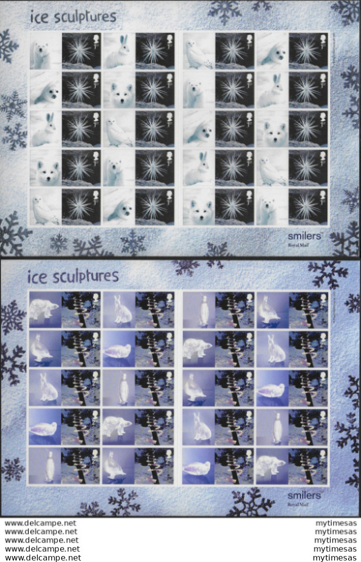 2003 Gran Bretagna Natale MNH Unif N. MS 15/16 - Autres & Non Classés