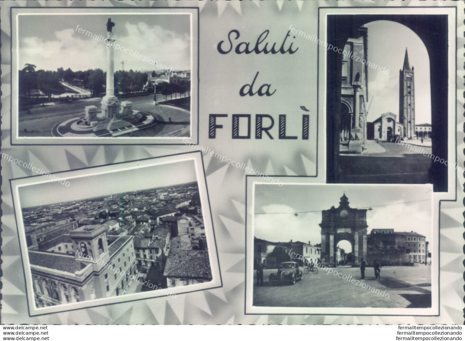 S606 Cartolina Saluti Da Forli' 4 Vedutine - Forli