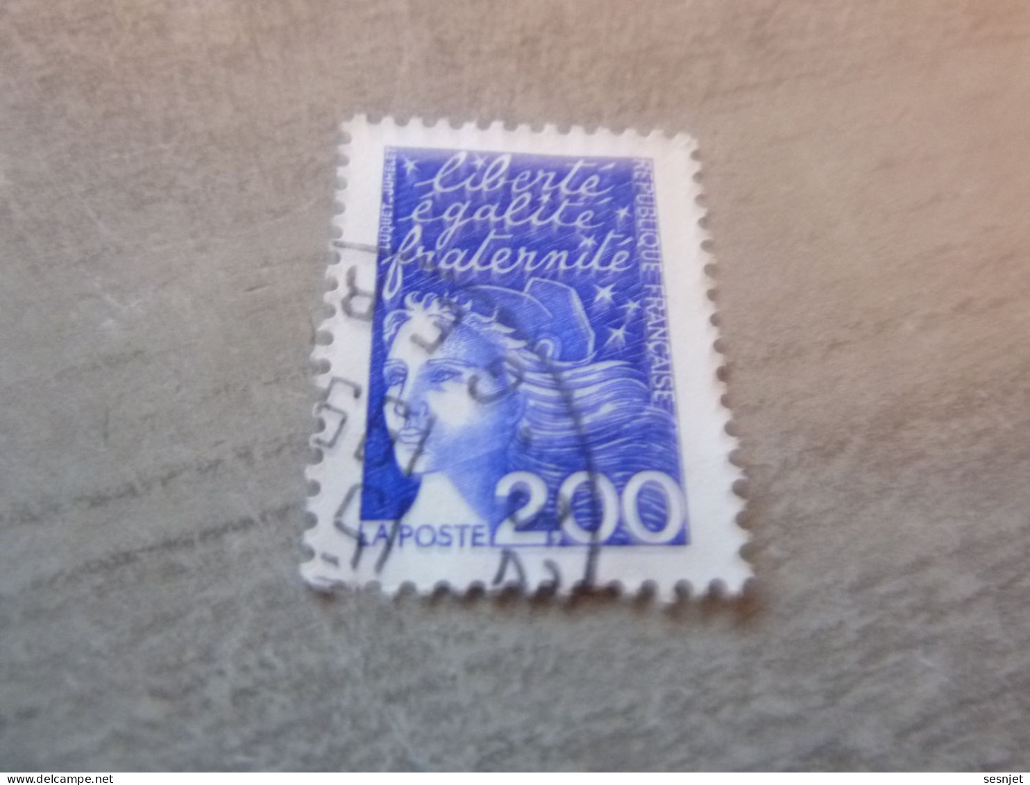 Marianne De Luquet - 2f. - Yt 3090 - Bleu - Oblitéré - Année 1997 - - Used Stamps